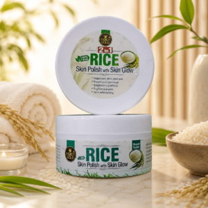 Rice skin polish